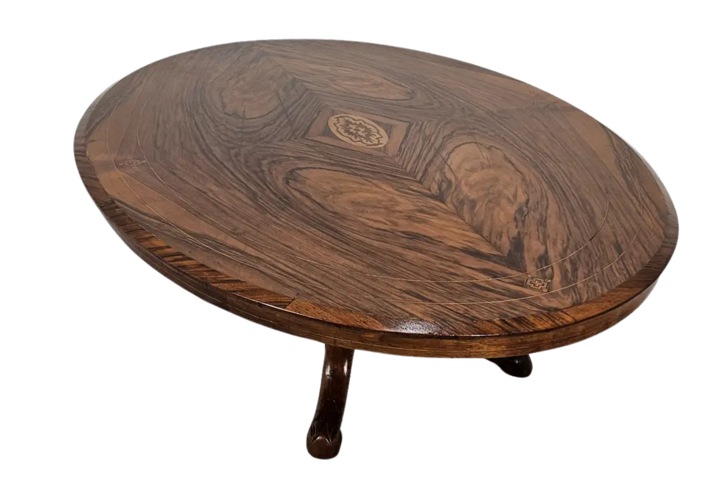 1900s Oval Coffee Table