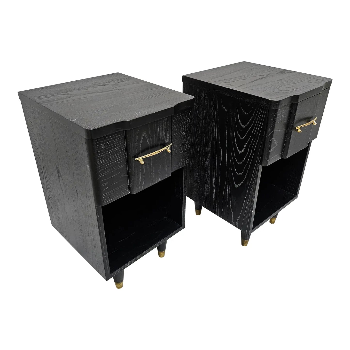 1940s Cerused Night Stands - Pair
