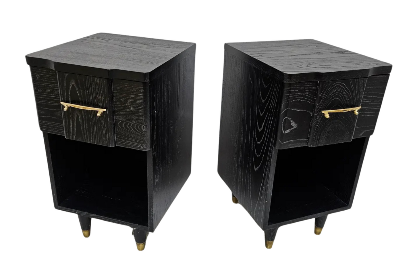 1940s Cerused Night Stands - Pair
