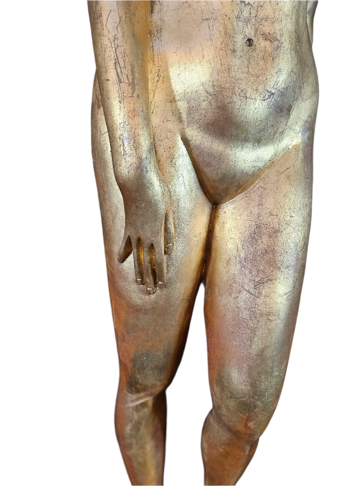 1940s Gold Woman Sculpture