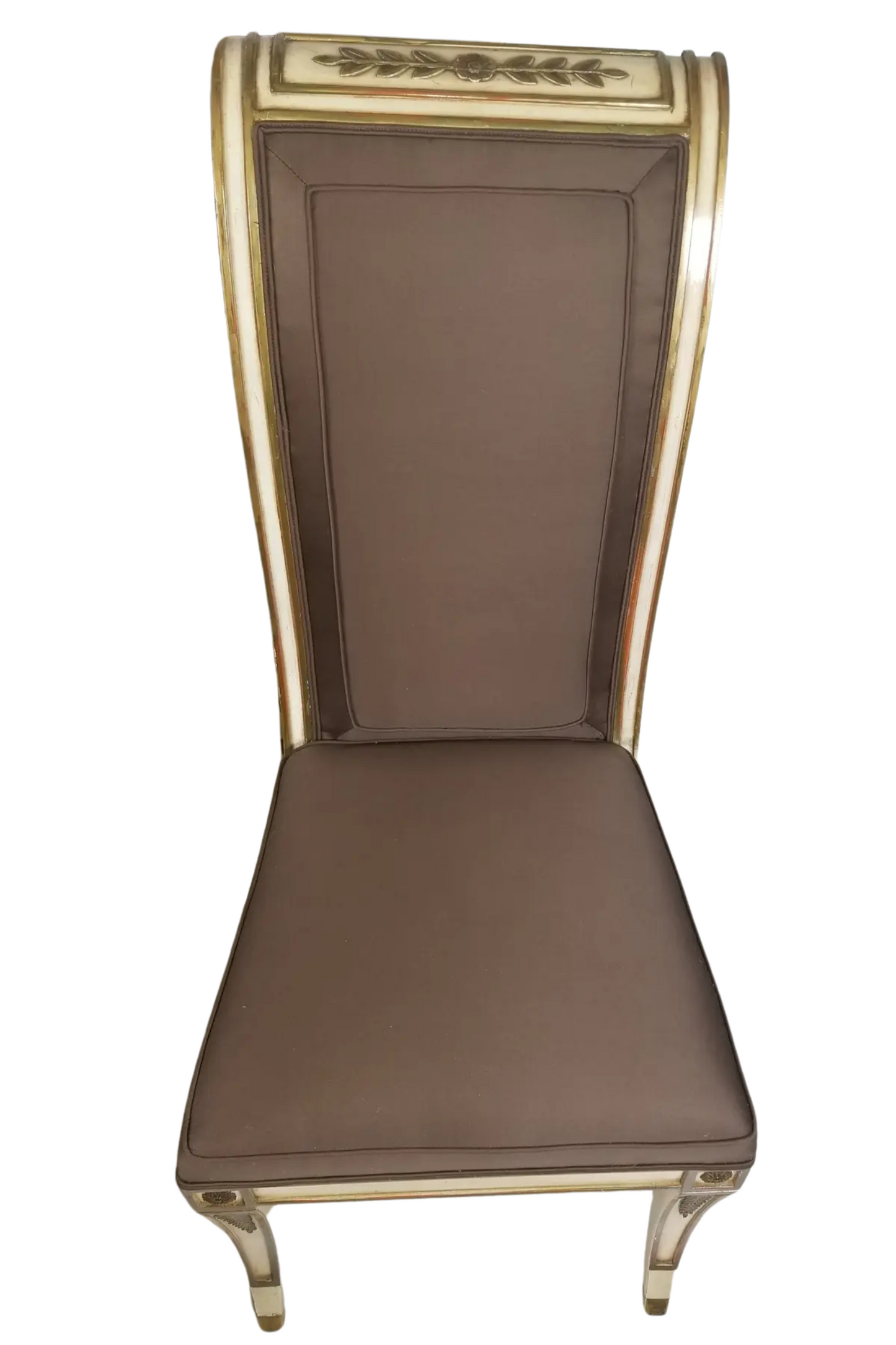 1940s Vintage Hollywood Regency Dining Chairs- 6 Pieces