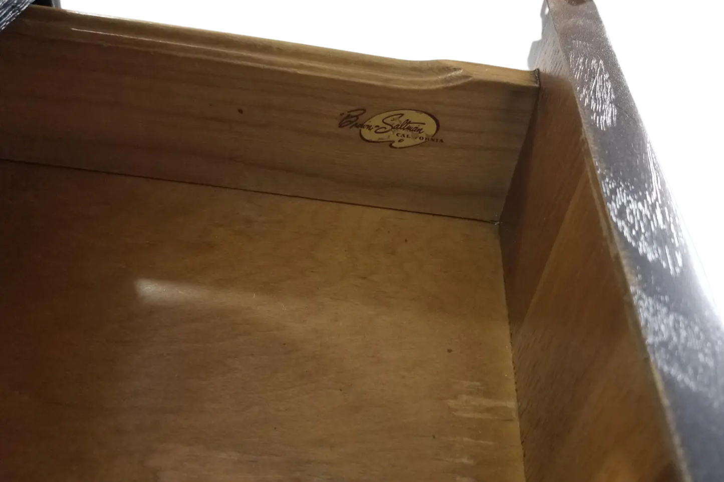 1950s Paul Laszlo Black Wooden Tanker Desk