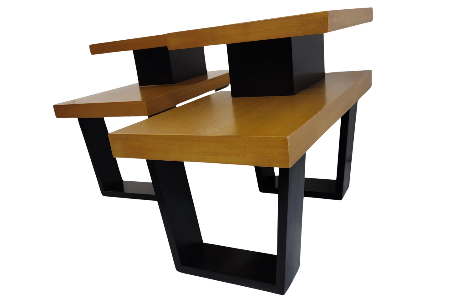1950s Vintage Step End Tables - Pair