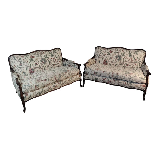 1960s French Style Settees - Pair