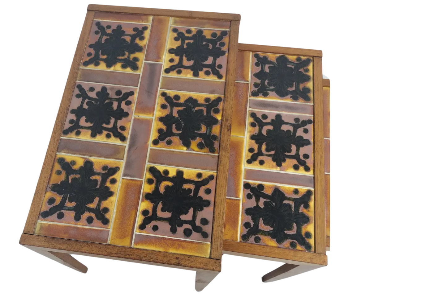 1960s Tile Top Nesting Tables - Set of 3