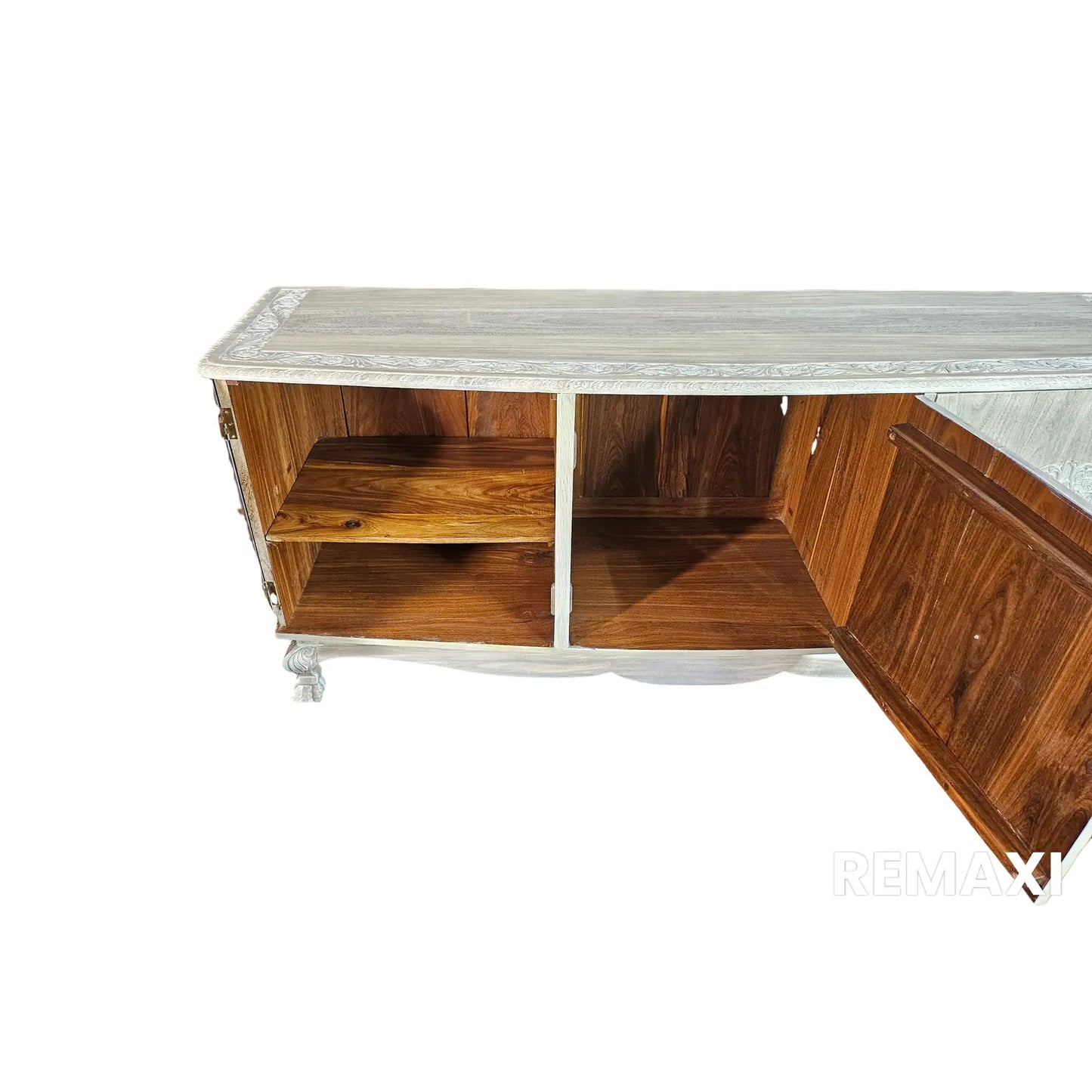 1960s Vintage Bleached Credenza