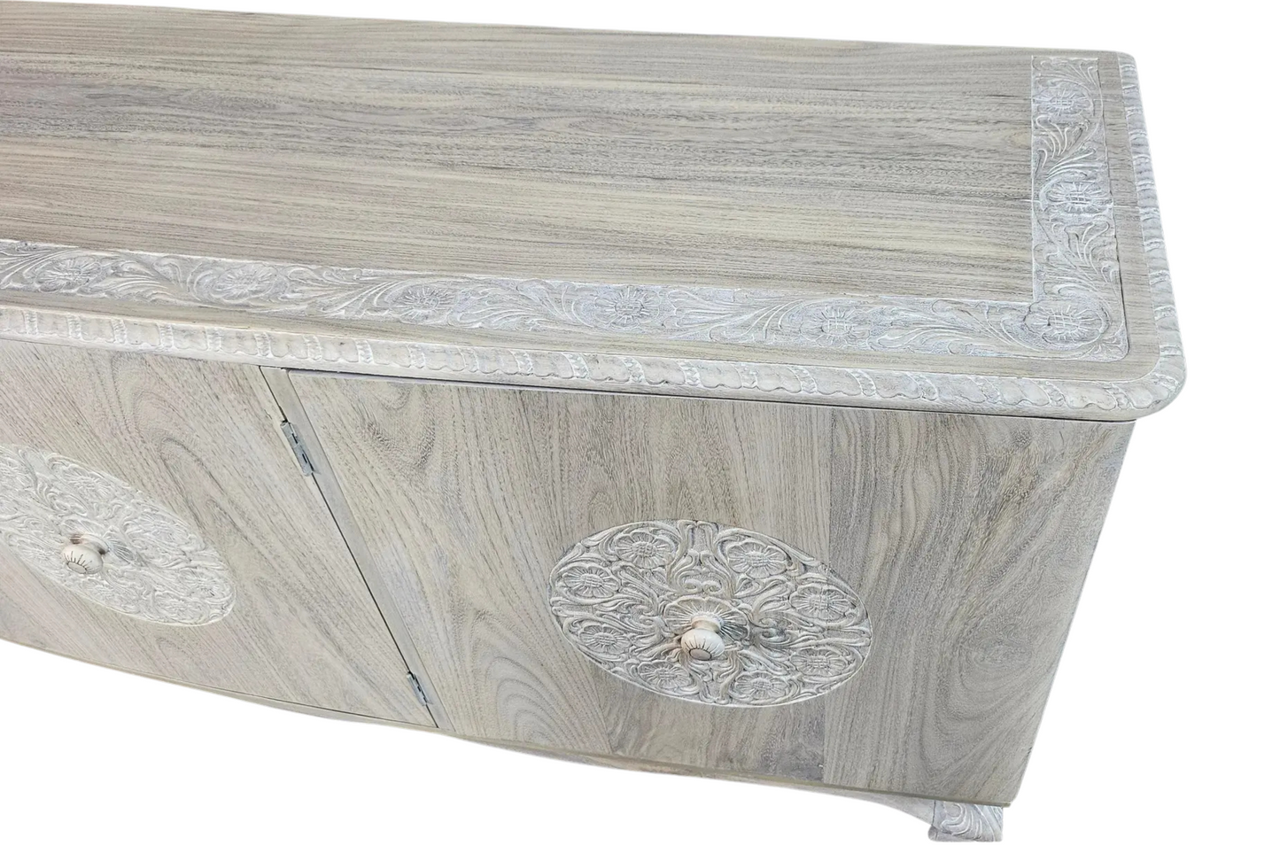 1960s Vintage Bleached Credenza