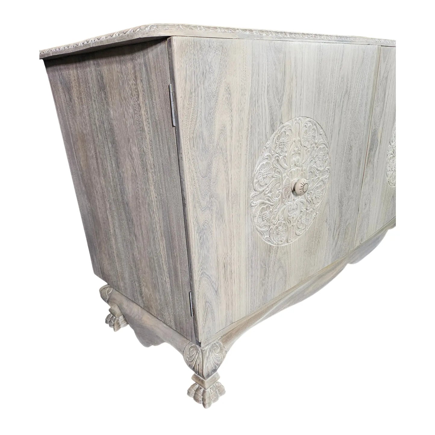 1960s Vintage Bleached Credenza