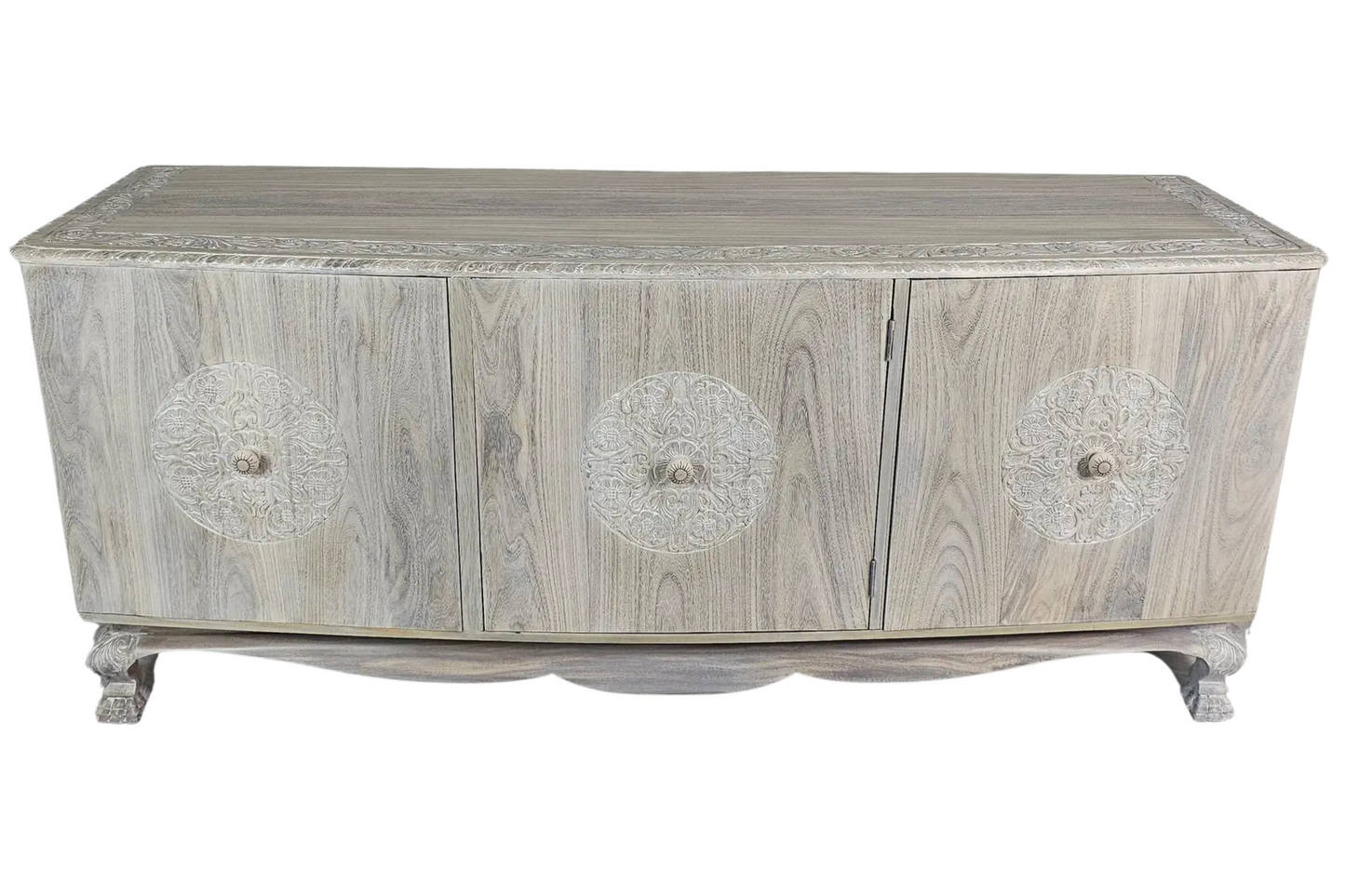 1960s Vintage Bleached Credenza