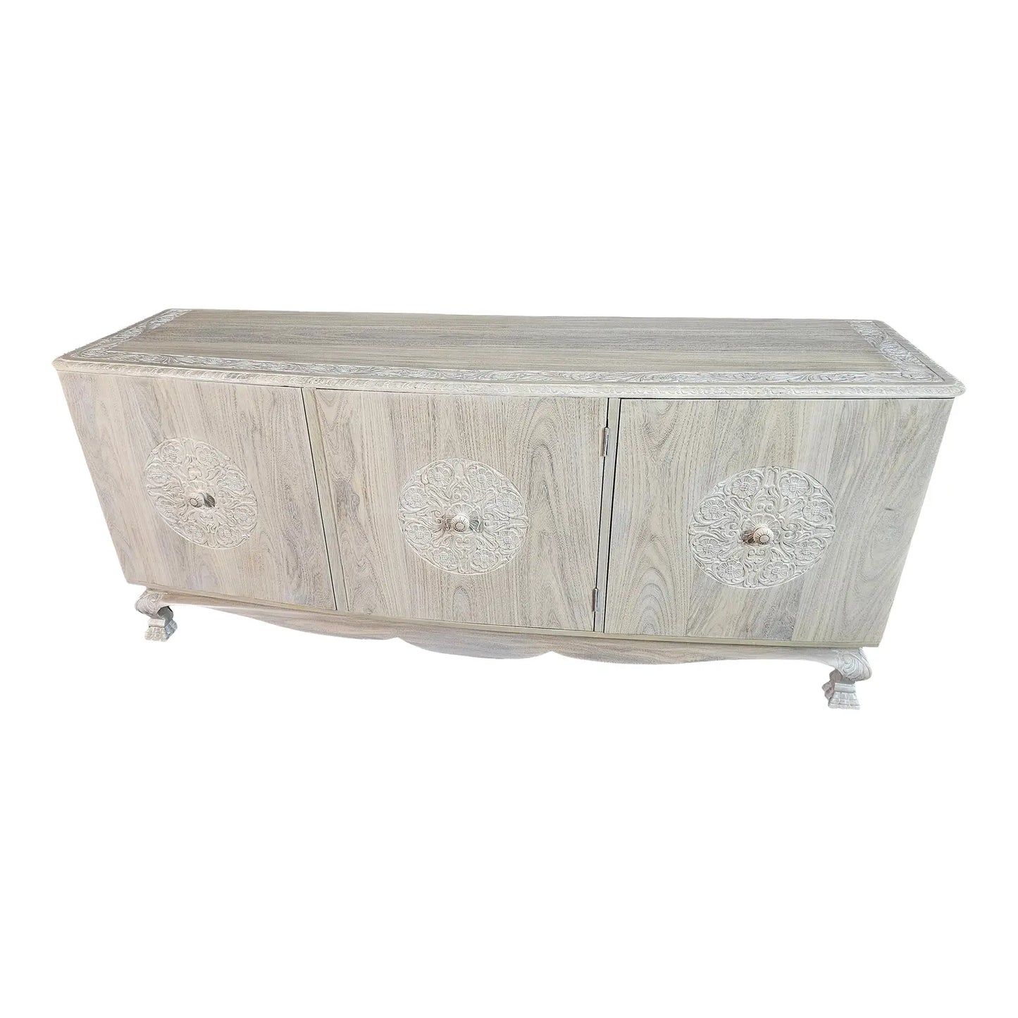 1960s Vintage Bleached Credenza