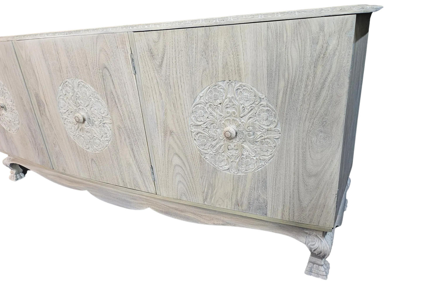 1960s Vintage Bleached Credenza