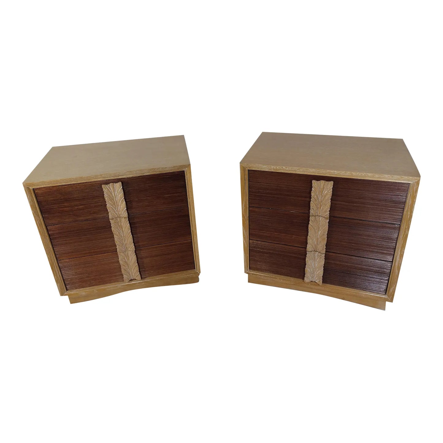 1960s Vintage Oak Chest of Drawers - Pair