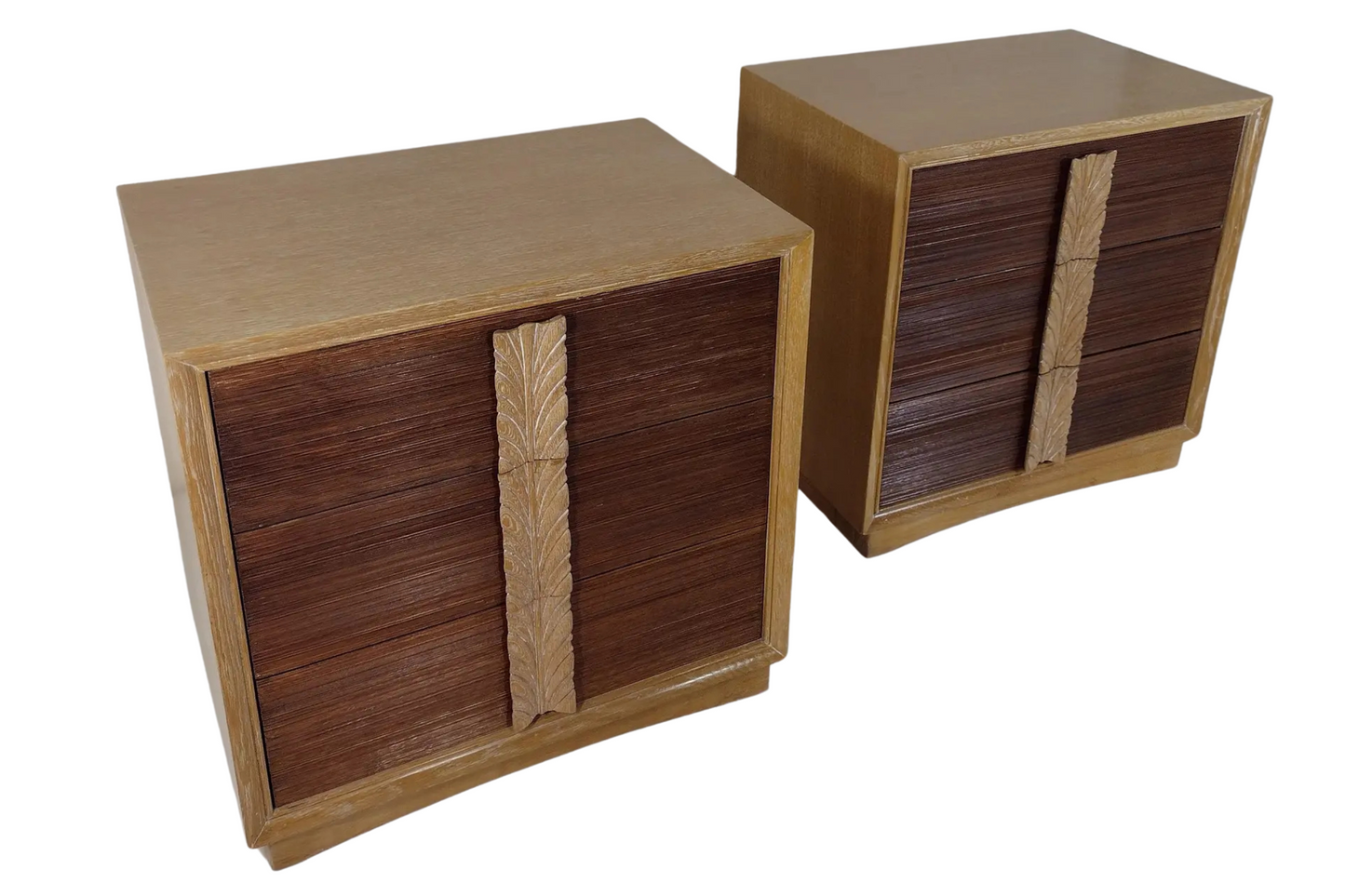 1960s Vintage Oak Chest of Drawers - Pair