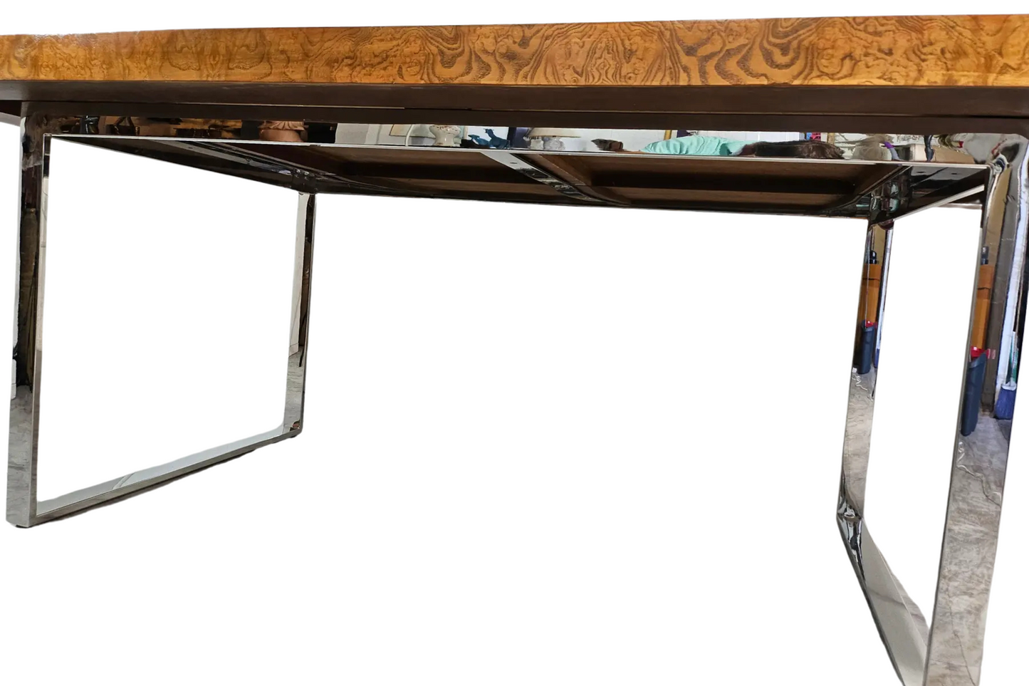 1970s Burl Wood Dining Table