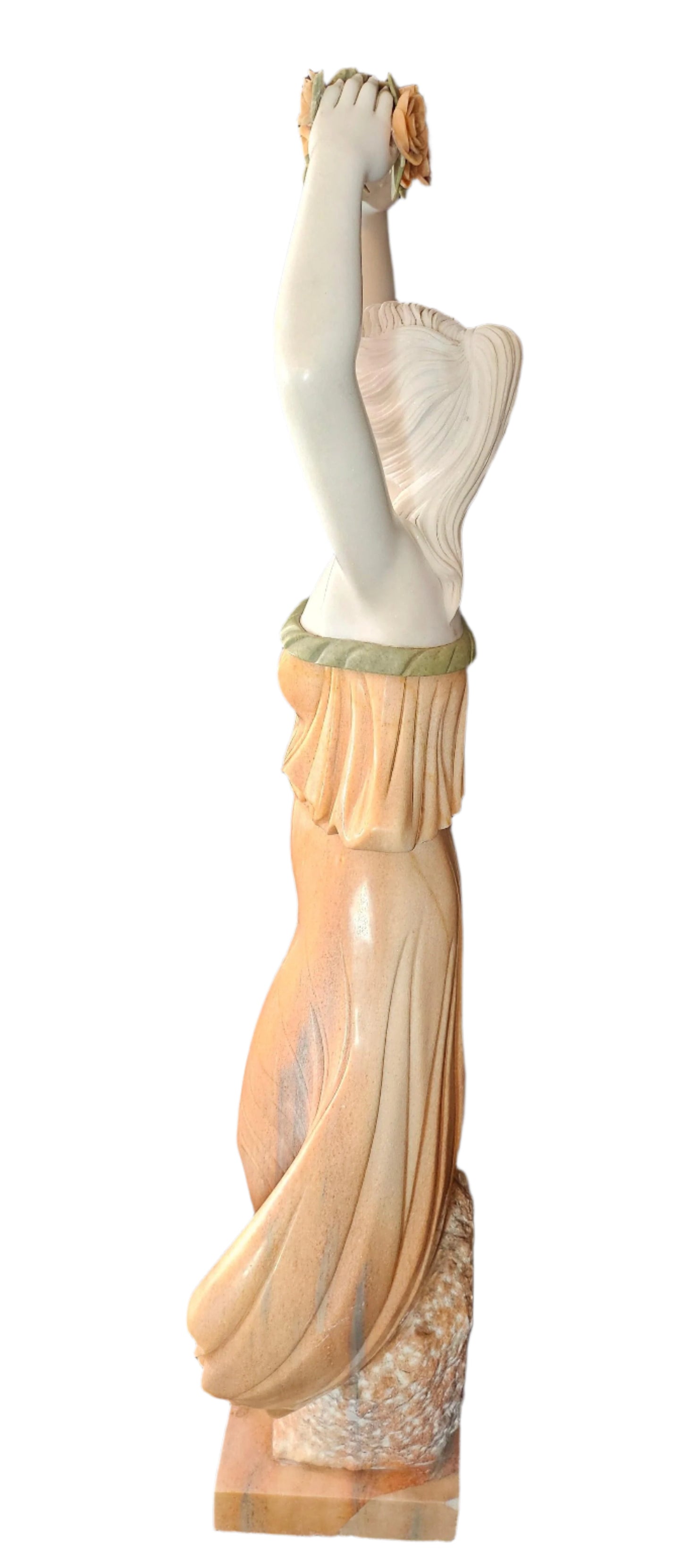 1970s Marble Woman Sculpture