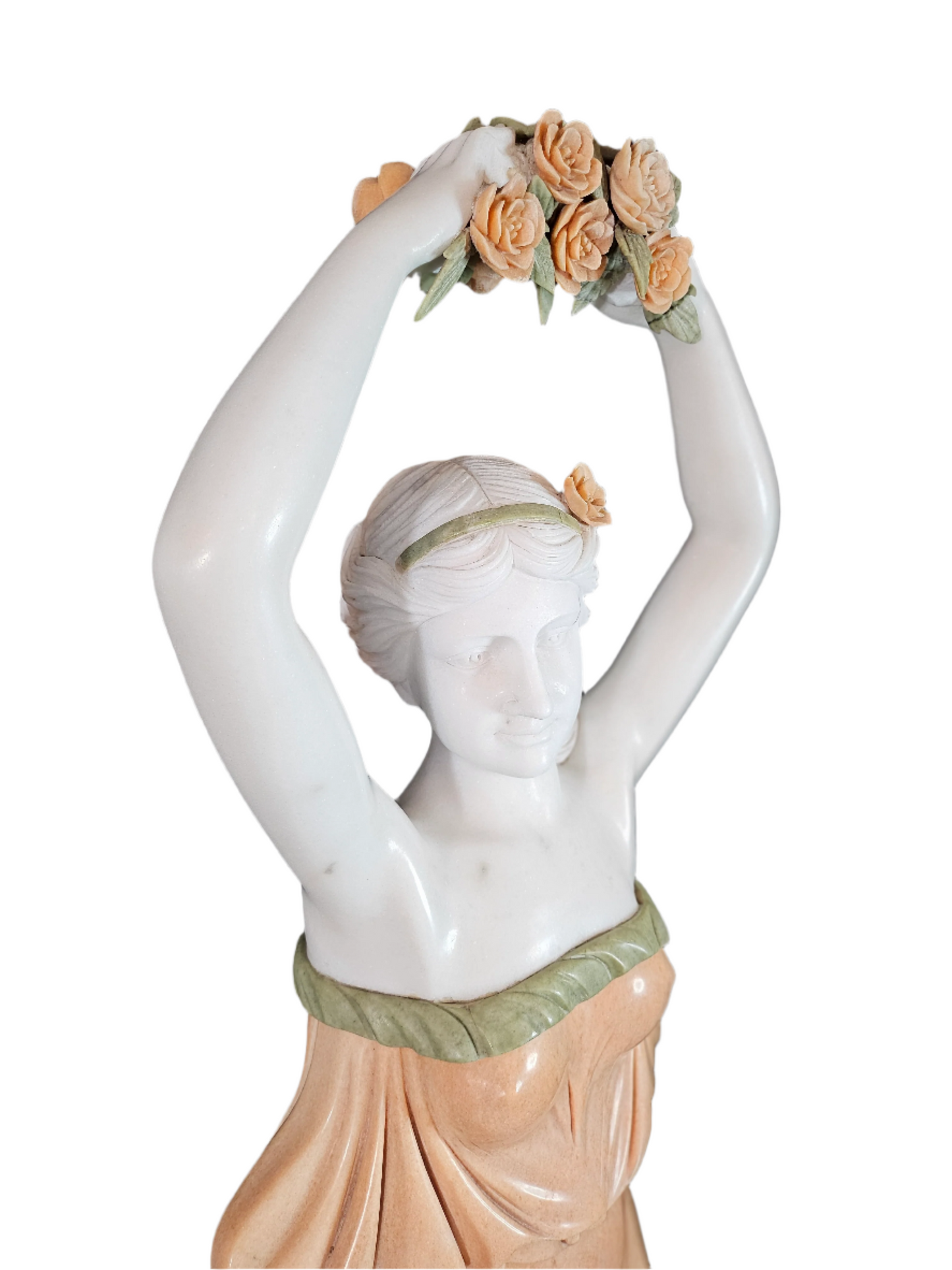 1970s Marble Woman Sculpture