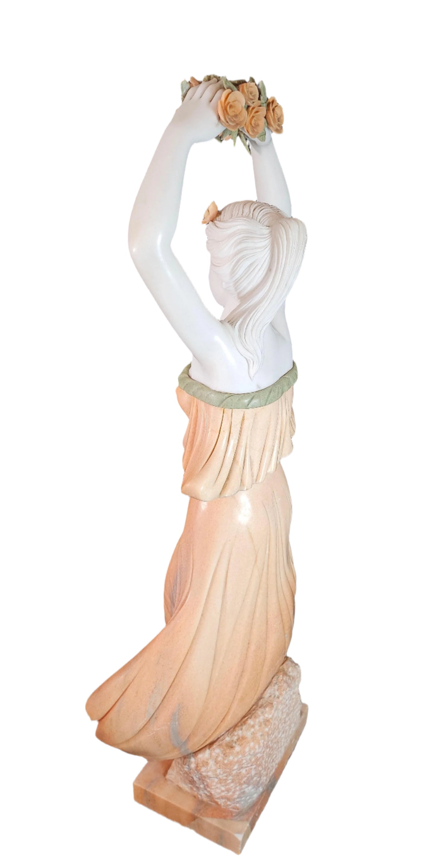 1970s Marble Woman Sculpture