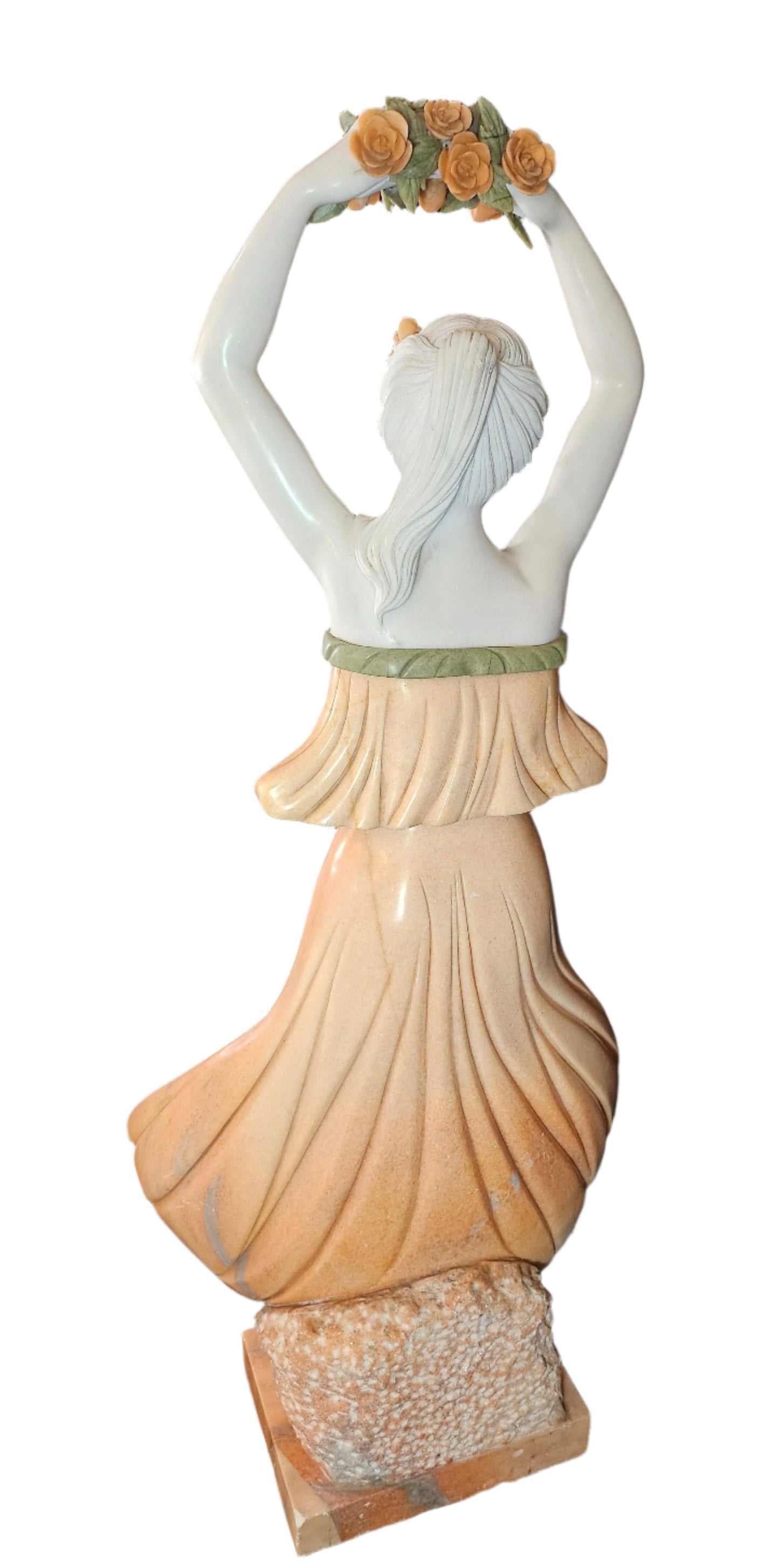 1970s Marble Woman Sculpture
