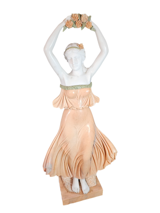 1970s Marble Woman Sculpture