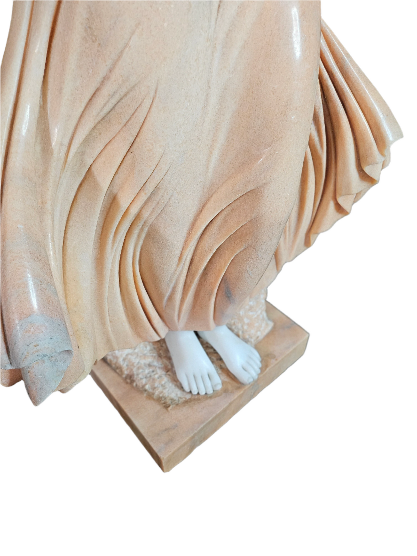 1970s Marble Woman Sculpture