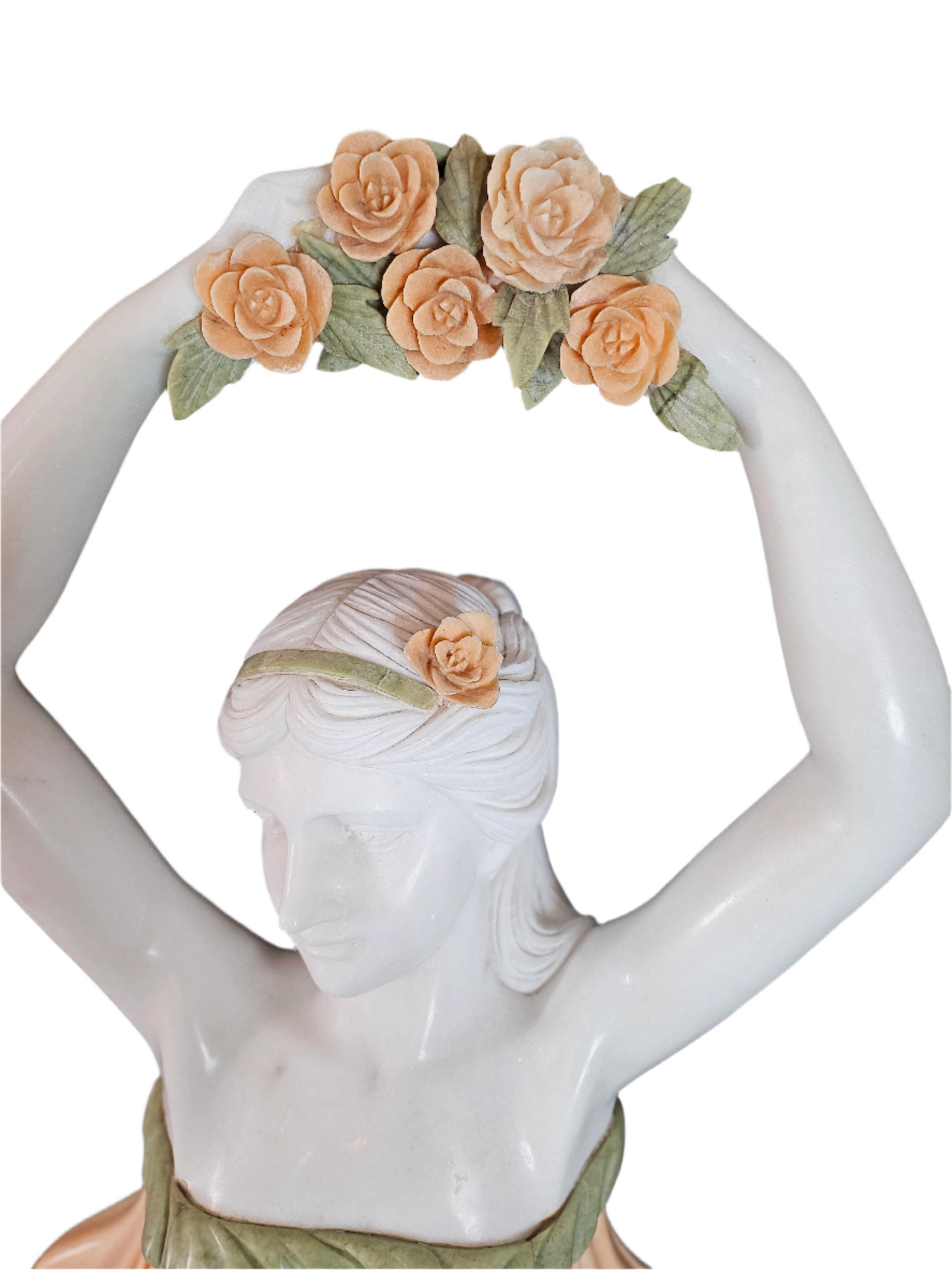 1970s Marble Woman Sculpture