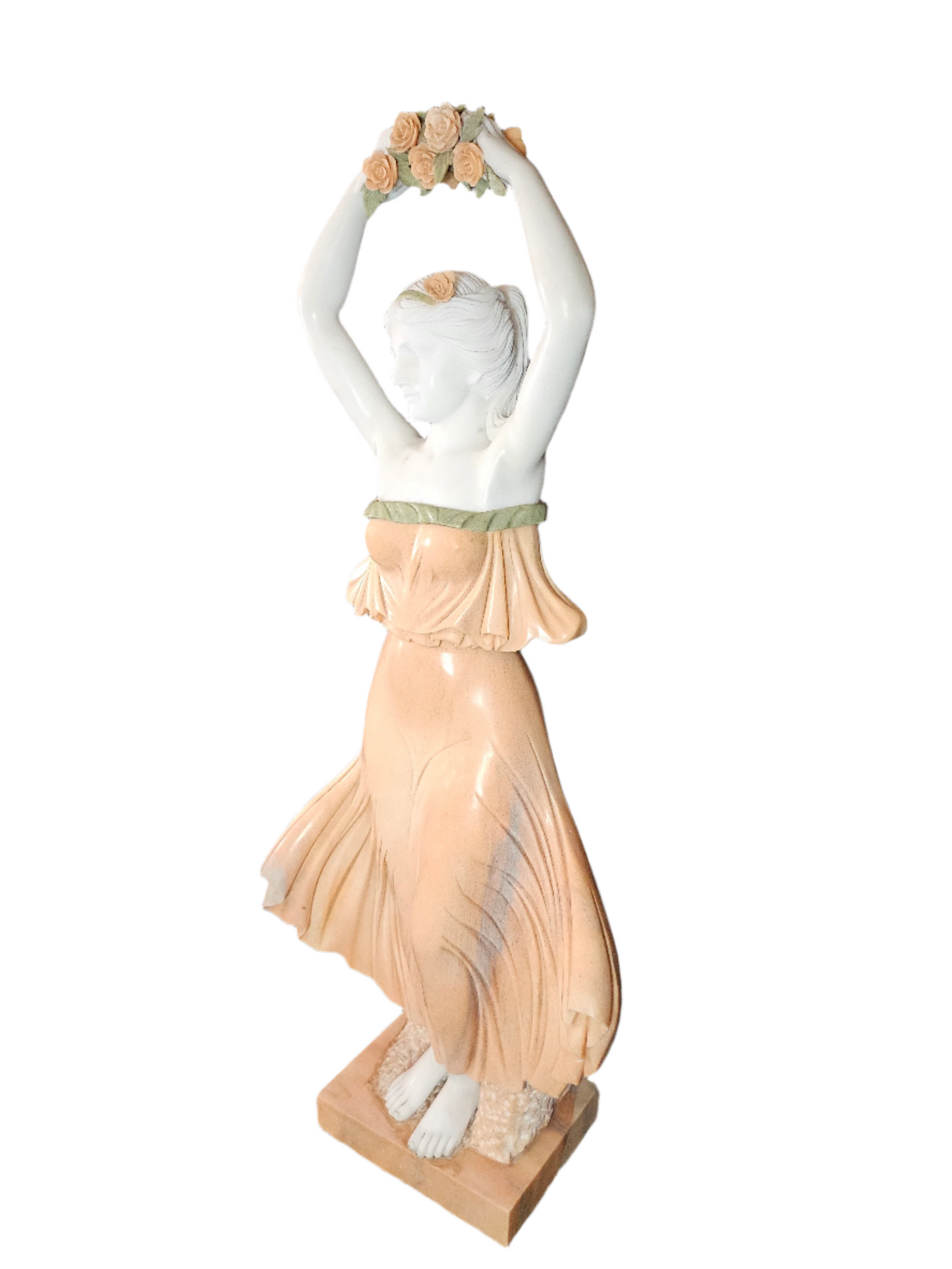 1970s Marble Woman Sculpture