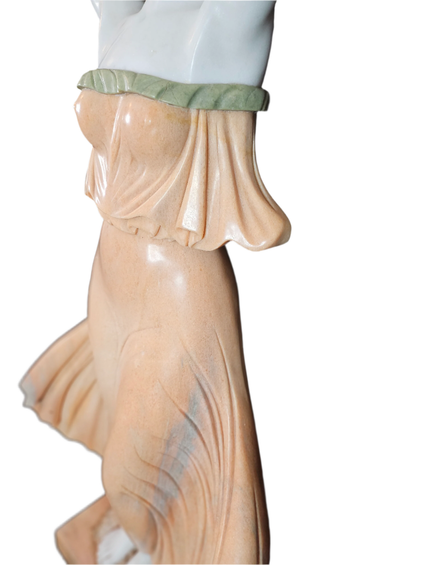 1970s Marble Woman Sculpture