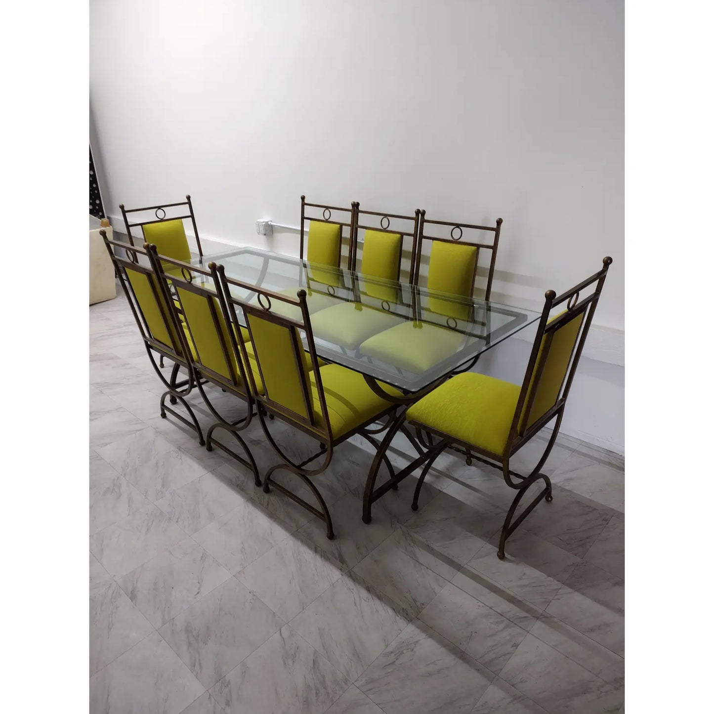 1990s Contemporary Dining Set of 10