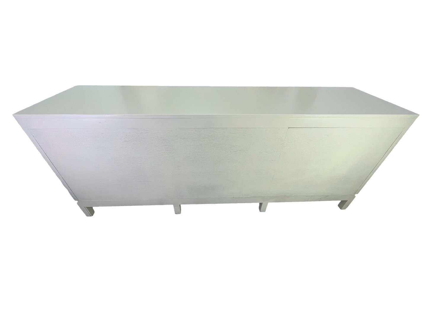 James Mont Style Lacquered Credenza in Cream & Mint Green, Hollywood Regency, 1960s (Attributed)