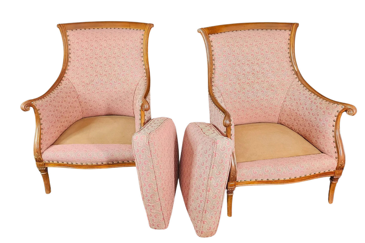 1970s Pair of Traditional Club Chairs