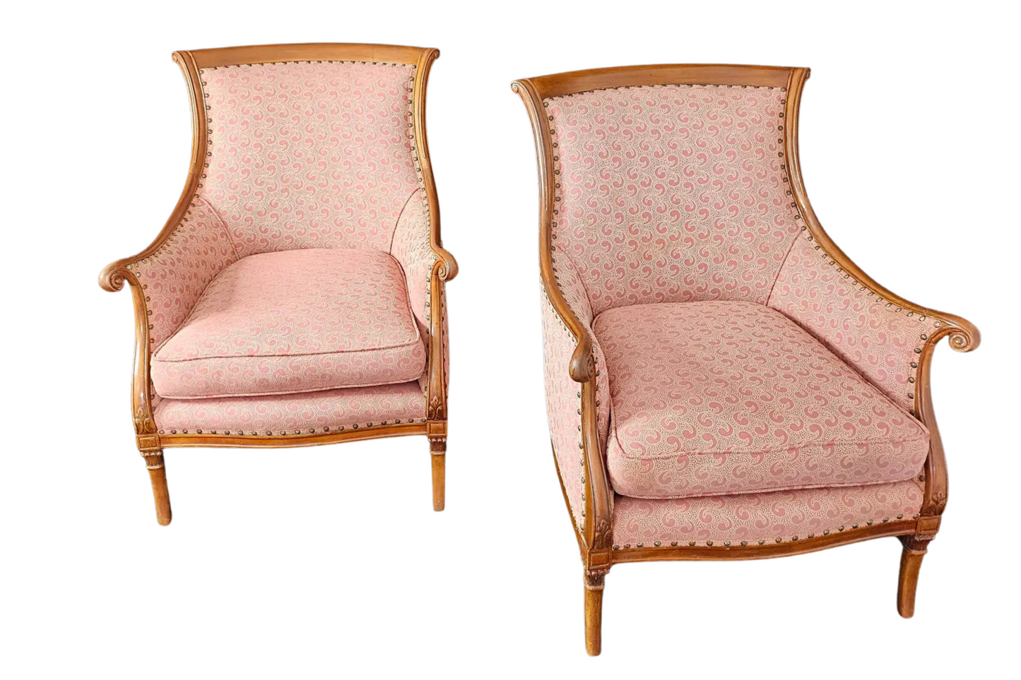 1970s Pair of Traditional Club Chairs