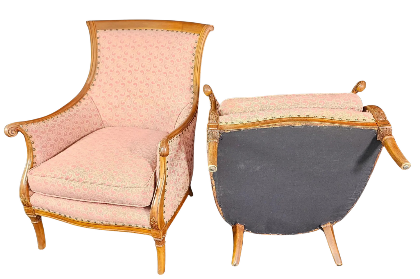 1970s Pair of Traditional Club Chairs