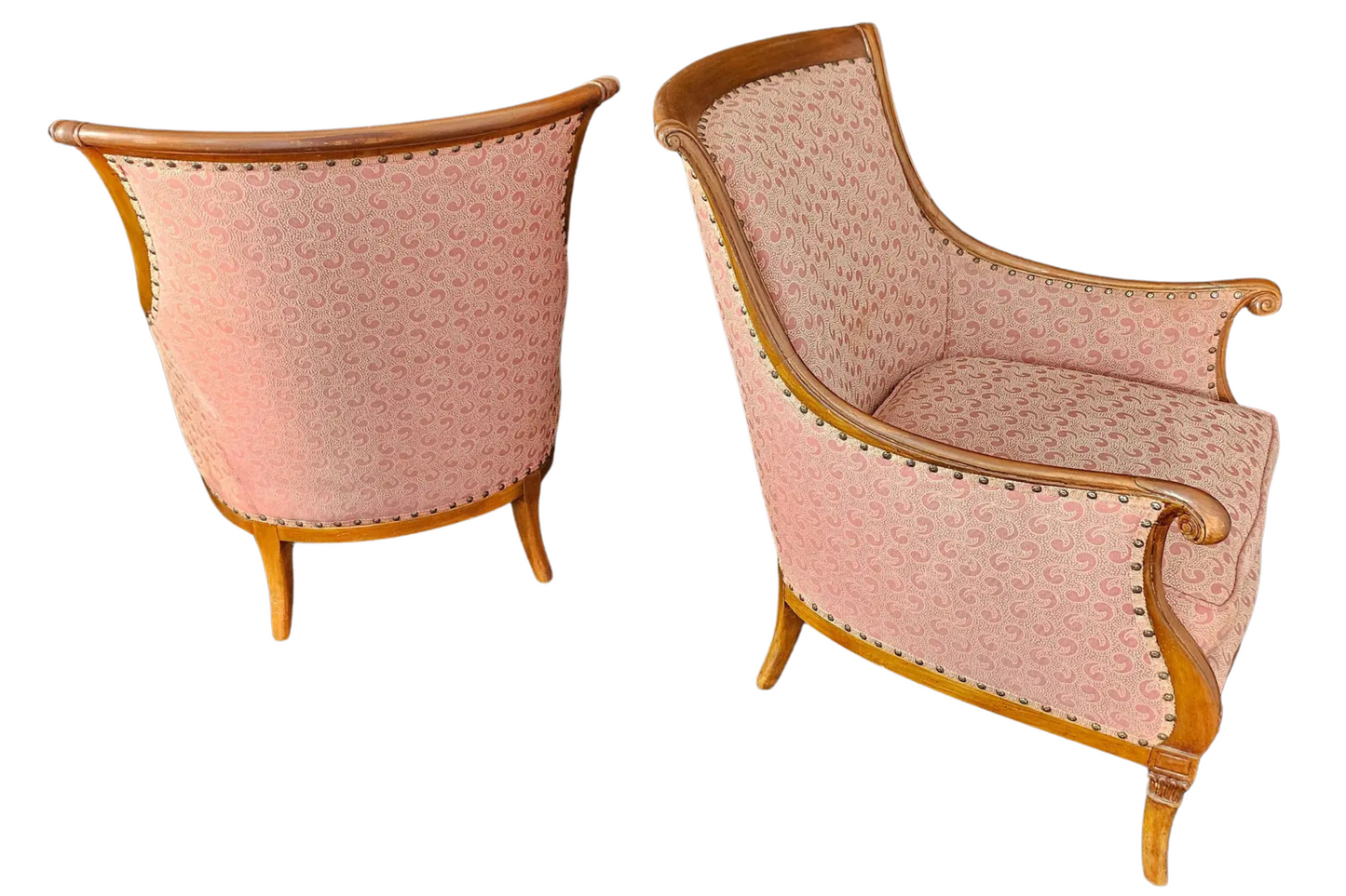 1970s Pair of Traditional Club Chairs