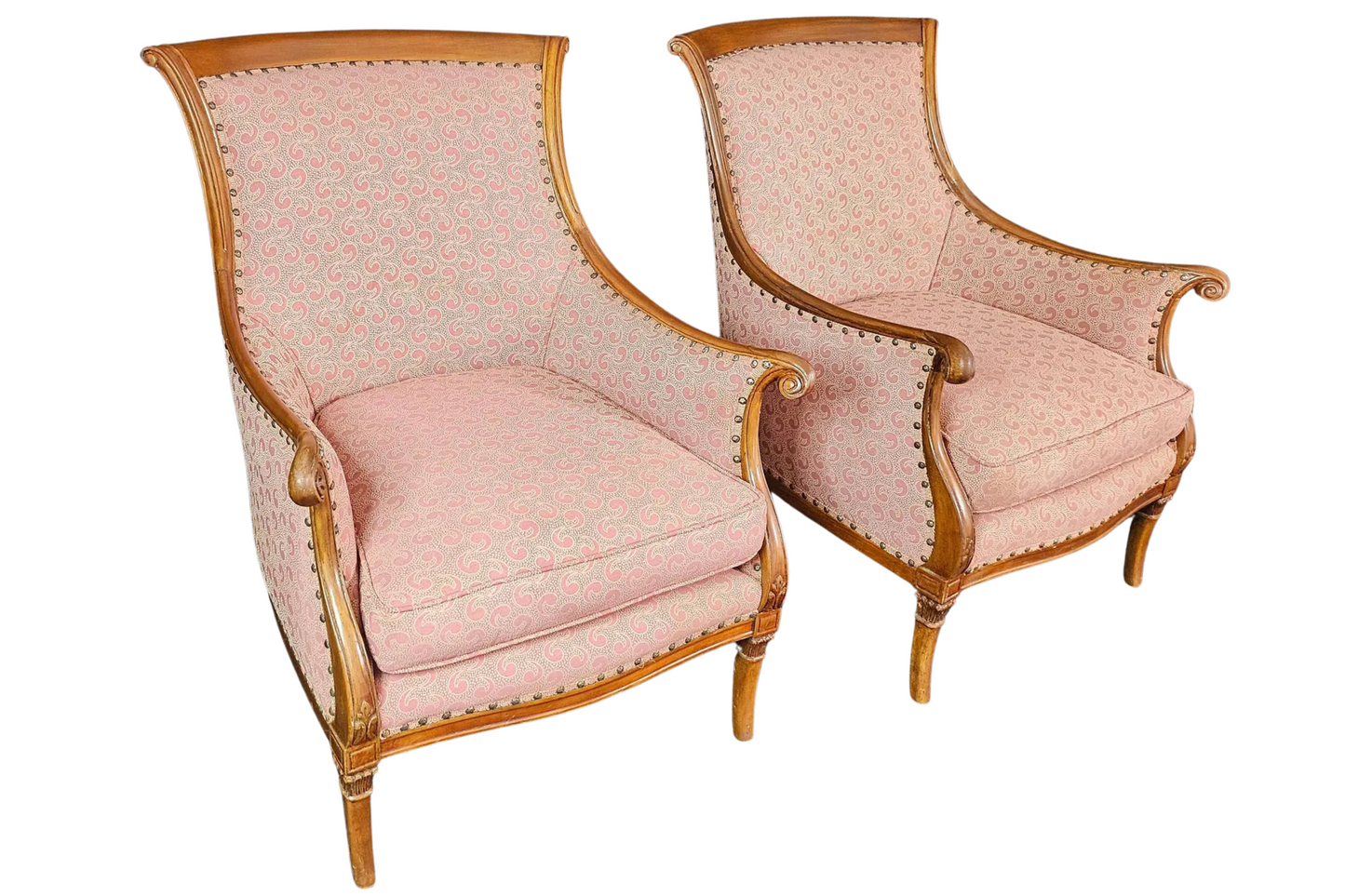 1970s Pair of Traditional Club Chairs