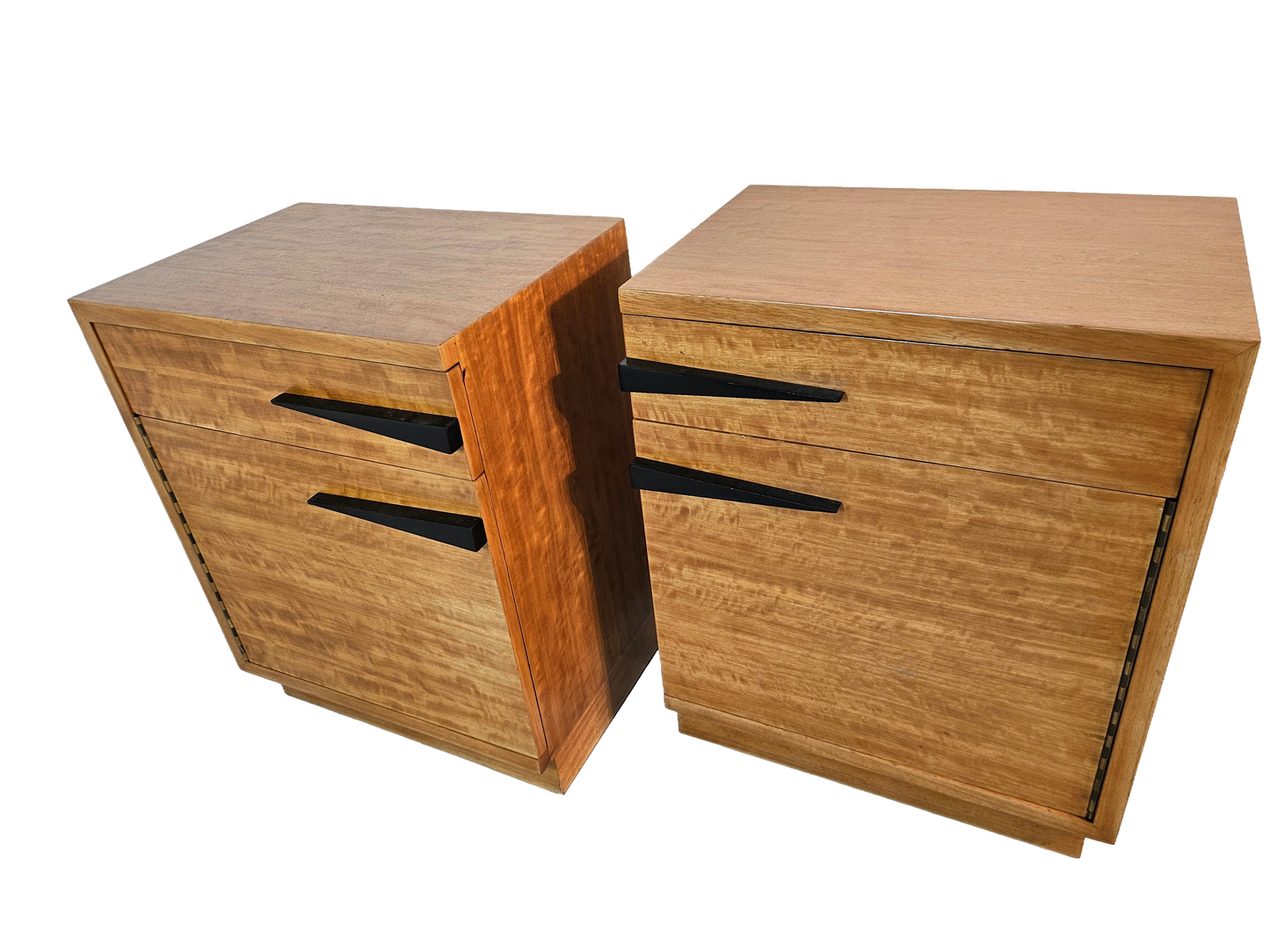 1950s Pair of Art Deco Night Stands