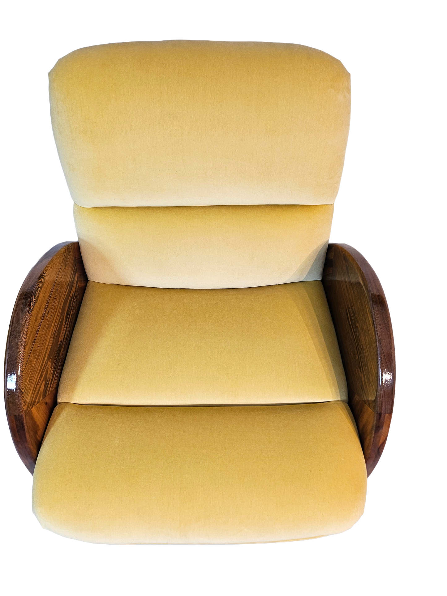 Pair of Yellow Lounge Chairs by Peter Muny | 1990s Modern Design