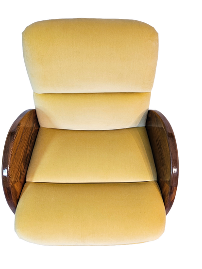 Pair of Yellow Lounge Chairs by Peter Muny | 1990s Modern Design