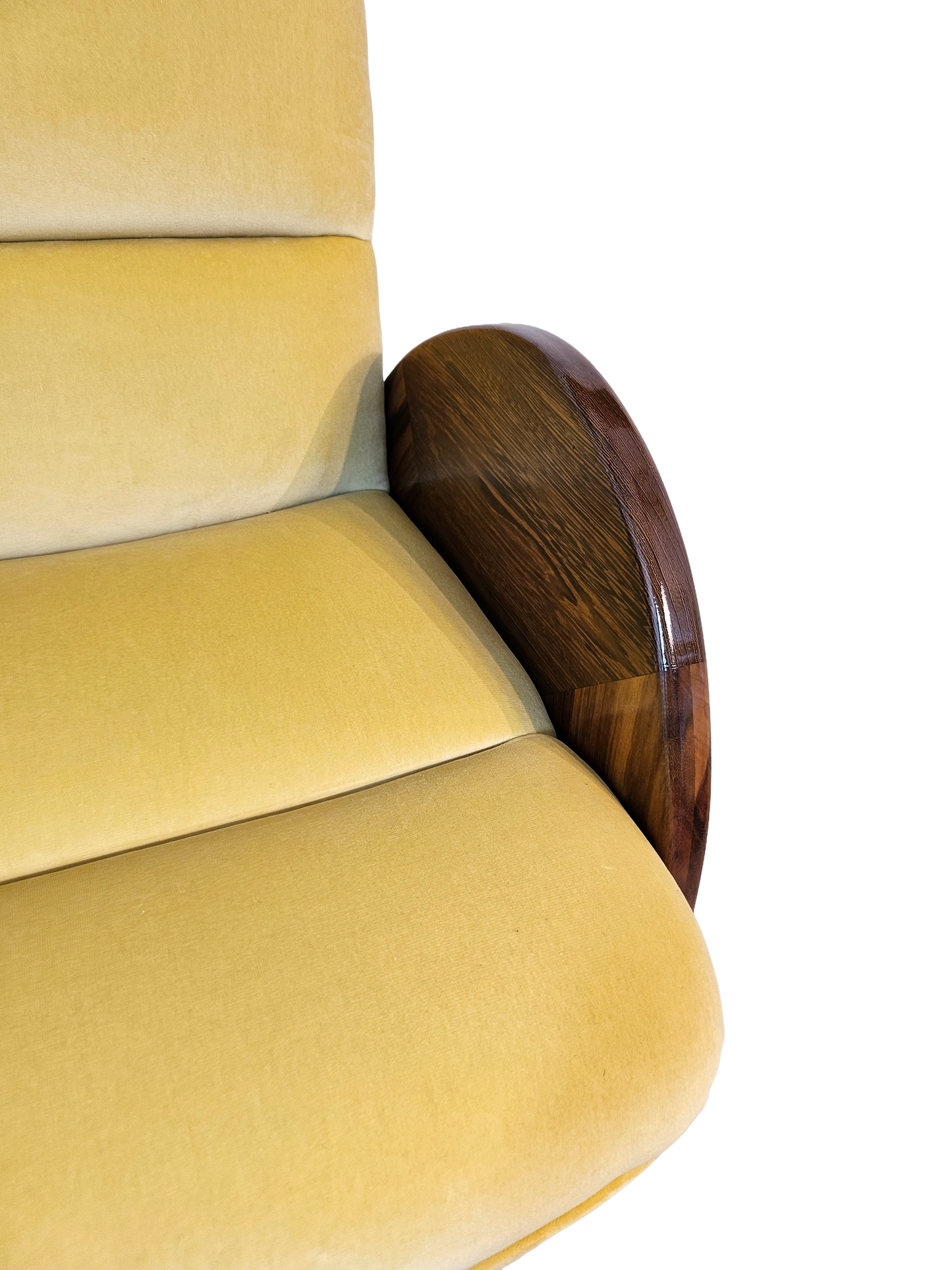 Pair of Yellow Lounge Chairs by Peter Muny | 1990s Modern Design