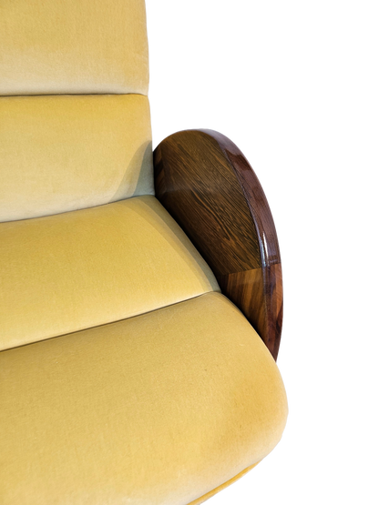 Pair of Yellow Lounge Chairs by Peter Muny | 1990s Modern Design