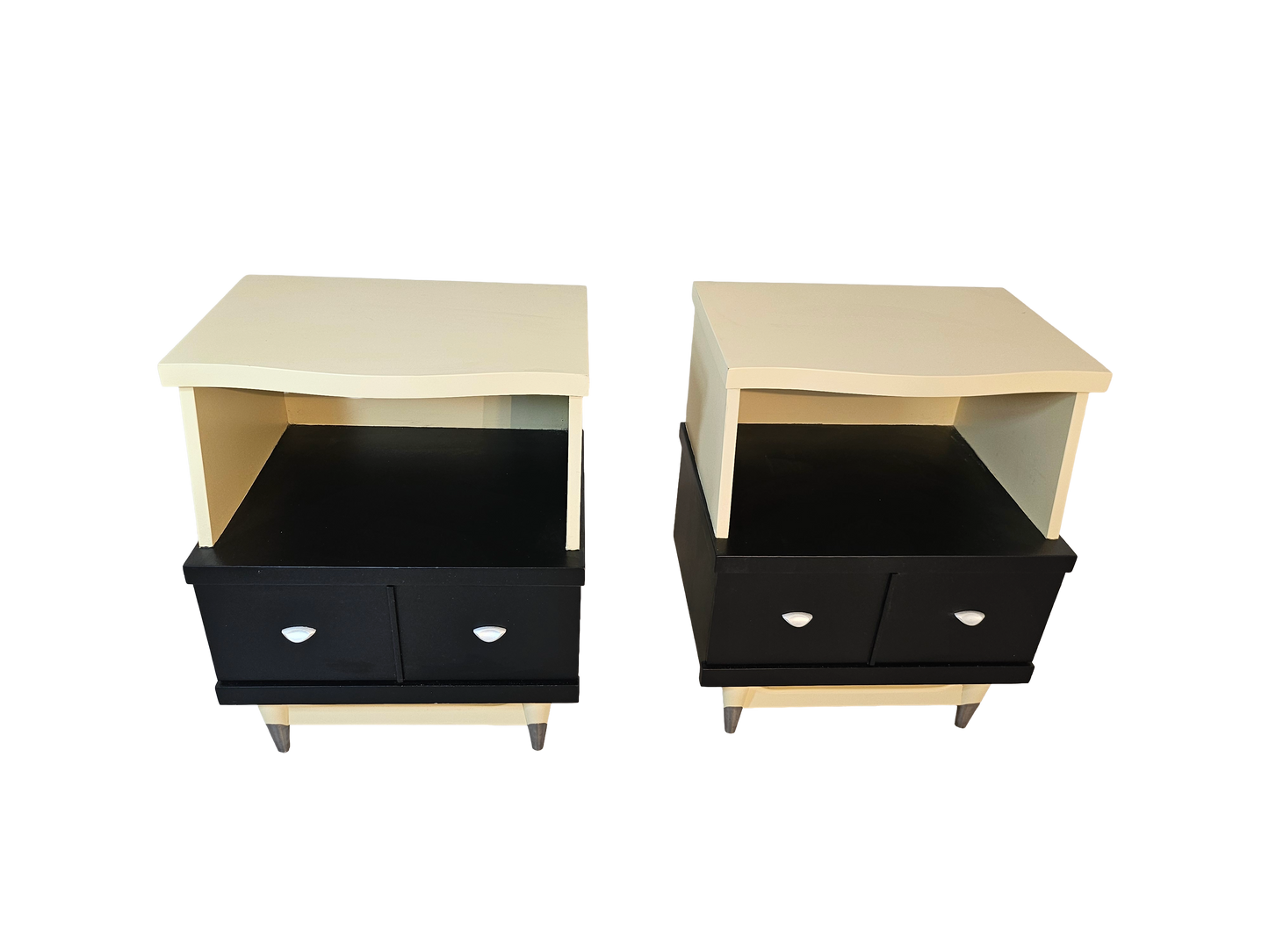 1970s Retro Style Night Stands, A Pair