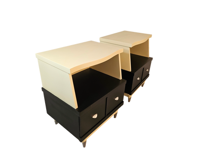 1970s Retro Style Night Stands, A Pair
