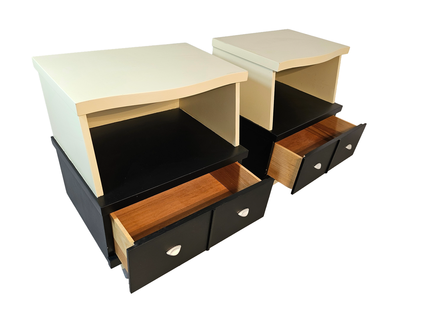 1970s Retro Style Night Stands, A Pair