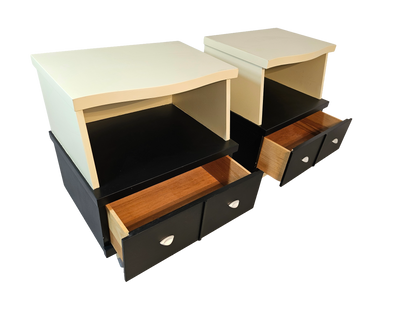 1970s Retro Style Night Stands, A Pair