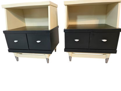 1970s Retro Style Night Stands, A Pair