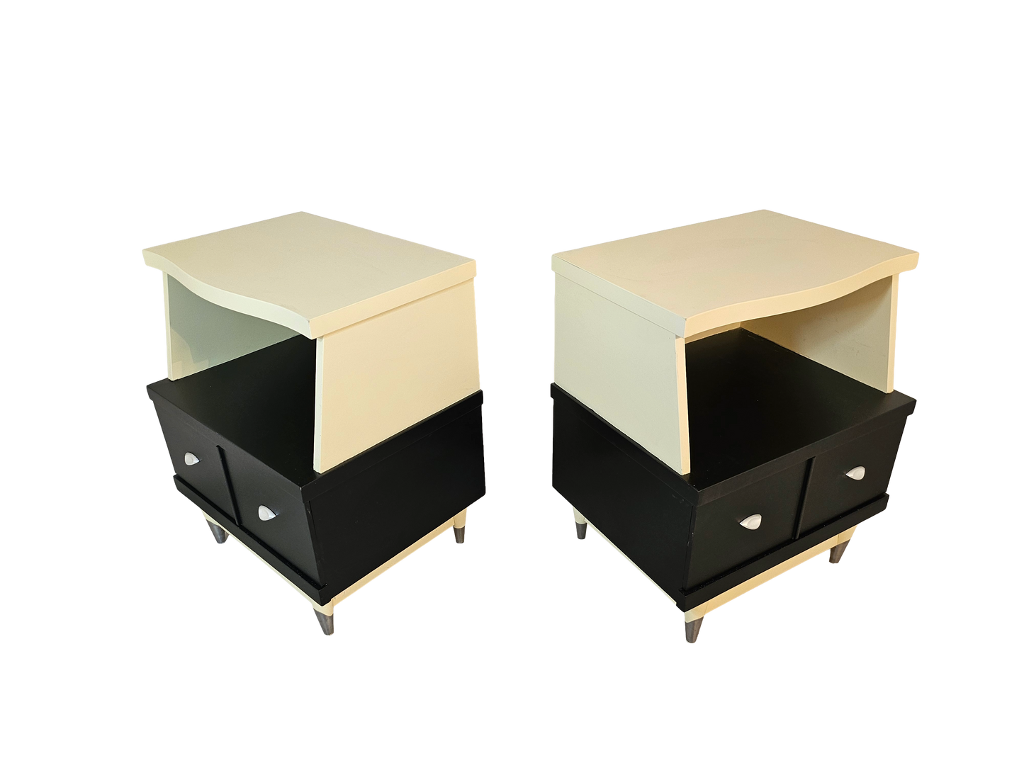 1970s Retro Style Night Stands, A Pair