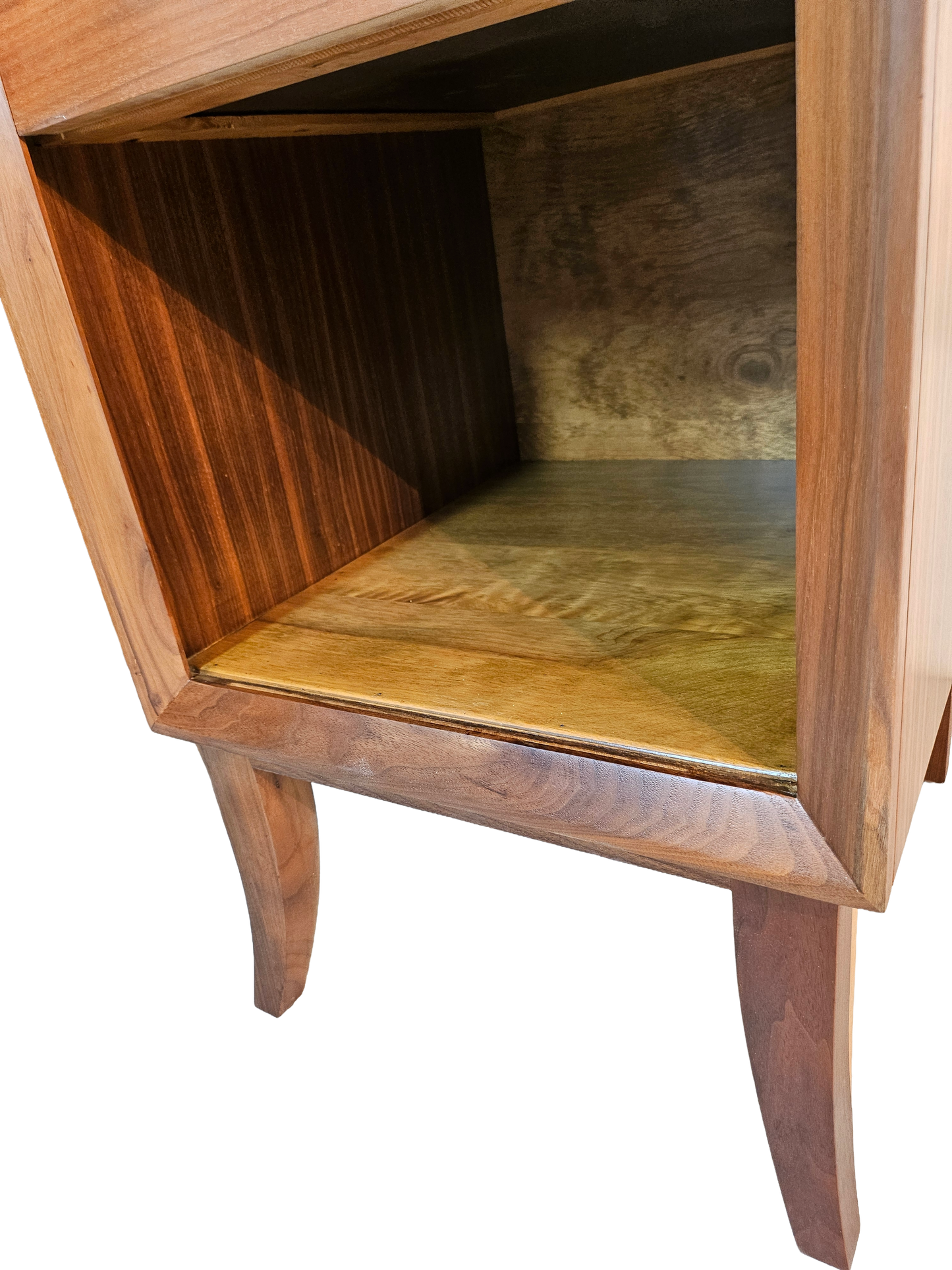 Pair of Mid-Century Walnut Nightstands | Vintage 1960s