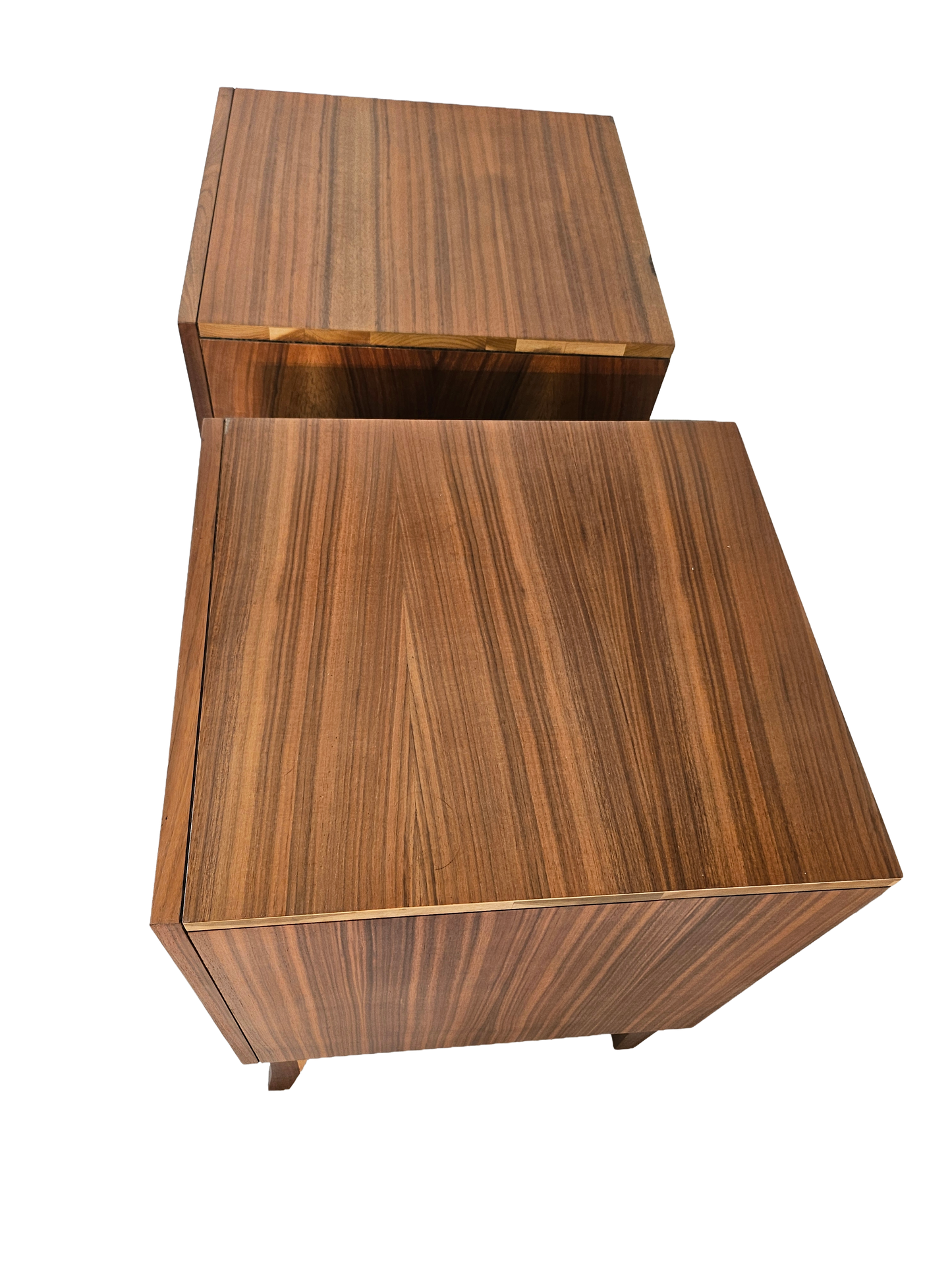 Pair of Mid-Century Walnut Nightstands | Vintage 1960s