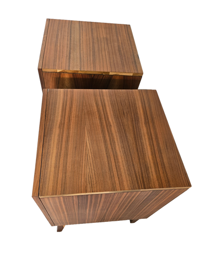 Pair of Mid-Century Walnut Nightstands | Vintage 1960s