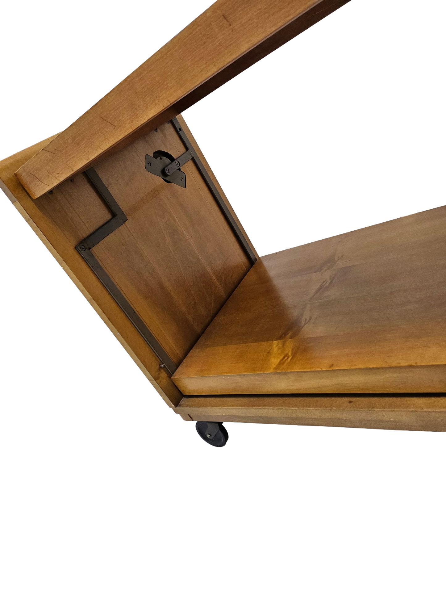 Mid-Century Modern Expandable Bar Cart Attributed to John Keal for Brown Saltman, Maple, 1950s