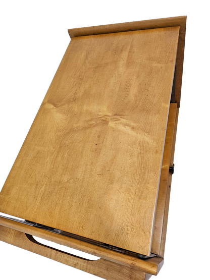 Mid-Century Modern Expandable Bar Cart Attributed to John Keal for Brown Saltman, Maple, 1950s